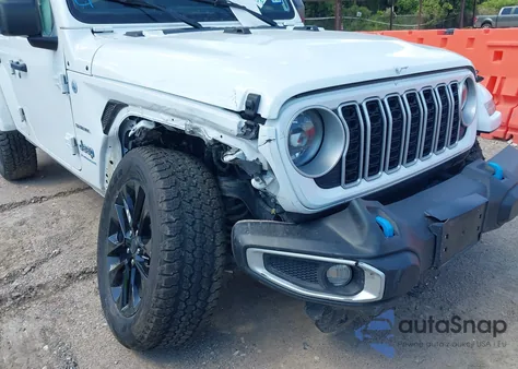 2024 Jeep Wrangler 4Xe Sahara 4Xe from USA, damaged, VIN 1C4RJXP60RW225567